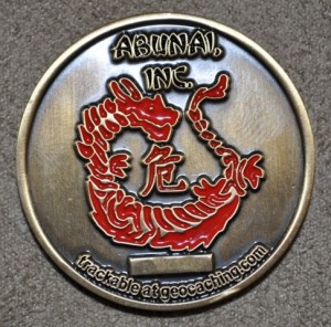 A Geocoin is like a Travel Bug®